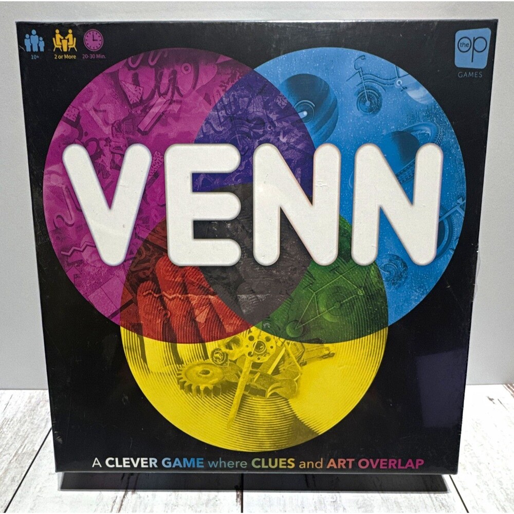 the OP Games VENN Art Party Game Co-op/Competitive 2+P Ages 10+